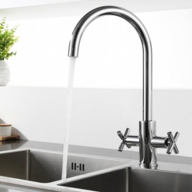 Kitchen swan neck chrome tap - Noyeks Newmans