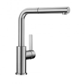 BLANCO LANORA-S - Pull Out Mixer Tap  Brushed Stainless Steel