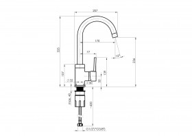 RUBINETA - Axe-33 Black Tap