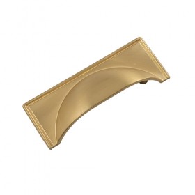 Brass Round Backplate Cup Handle