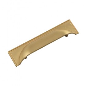 Brass Round Backplate Cup Handle