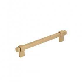 Brushed Brass Bar Handle 195mm