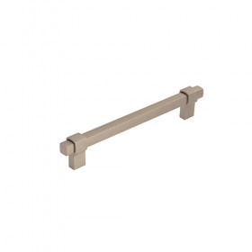 Brushed Nickel Bar Handle 195mm