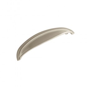 Brushed Nickel Round Cup Handle