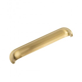 Brushed Satin Brass Bow Handle 157mm