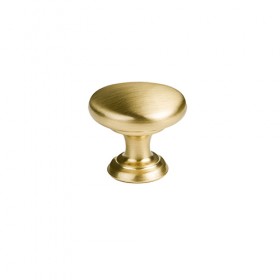 Brushed Satin Brass Knob 32mm