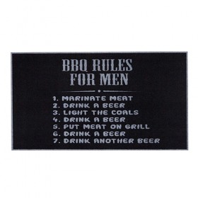 BBQ OUTDOOR RUGS - BBQ Rules For Men