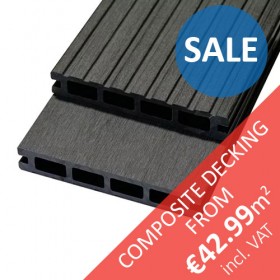 WPC CORFU "Grey" - Composite Hollow Decking