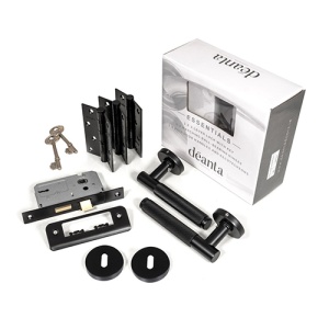 DEANTA - Roma Matt Black Lockset LHH047 