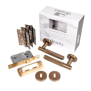 DEANTA - Roma Satin Dark Rose Gold Lockset LHH068 