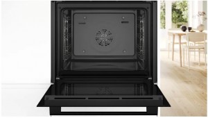 BOSCH Pack Series 4 - Built-in Single Oven HQA534BB3B & CMA583MB0B & Built-in Microwave CMA583MB0B