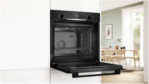 BOSCH Pack Series 4 - Built-in Single Oven HQA534BB3B & CMA583MB0B & Built-in Microwave CMA583MB0B