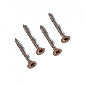 CRETE - CoEx "Cedar" Cladding Stainless Steel Coloured Head Screws Qty 100