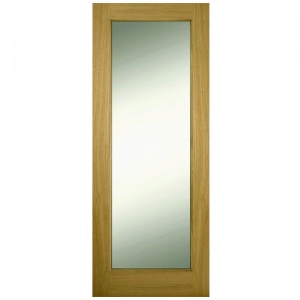 CONTRACT OAK - 1 Panel Frosted Glass