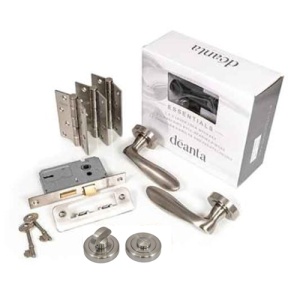 DEANTA - Blasket Satin Nickel Bathroom Lockset LHH038