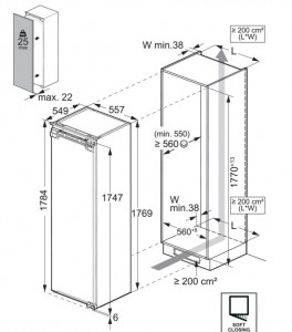 ELECTROLUX - 700 Series Integrated Larder Freezer