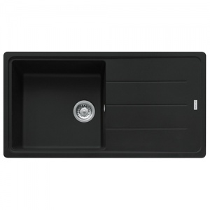 FRANKE - Basis Single Bowl Inset Sink Reversible Fragranite Matt Black
