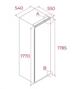 TEKA - Integrated Full Size Larder Fridge