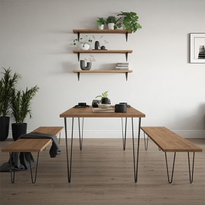 ROTHLEY - Hairpin Table 3 Pin Leg Matt Black 710MM