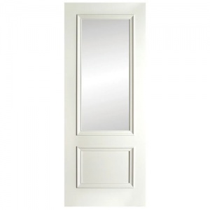 EUROPEAN WHITE - Milan 1 Panel 1 Lite Clear Glass