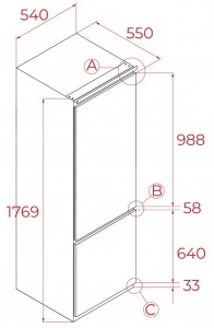 TEKA - Integrated Fridge 70-30 Freezer TEKA - Integrated Fridge 70-30 Freezer 