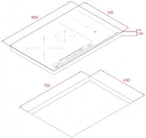 TEKA - Mastersense Induction Hob 80 CM Flex