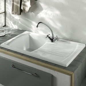 Ceramic kitchen sink