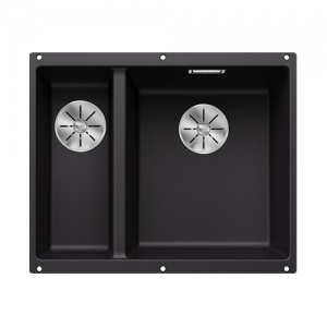 BLANCO - SUBLINE 340-160-U RH Black Silgranit Undermount Sink