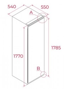 TEKA - Integrated Single Door Freezer
