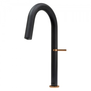 CAPLE - FLUTIER Single Lever Tap Black and Copper