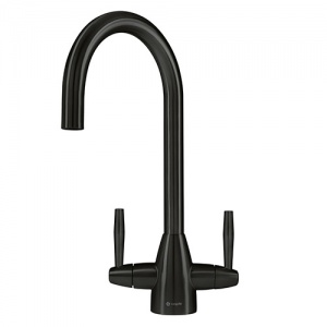 CAPLE - Avel Dual Lever Kitchen Tap Black Steel