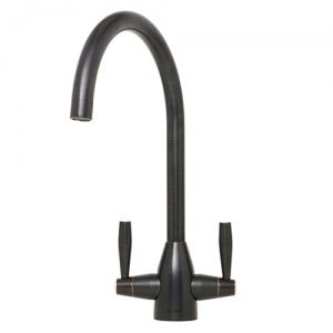 CAPLE - Avel Dual Lever Kitchen Tap Blackened Copper