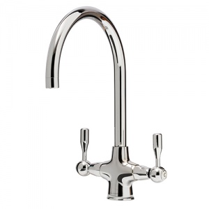 CAPLE - Leval Dual Lever Kitchen Tap Antique Polished Chrome