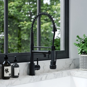 EIRLINE - Felix Pullout Spray Kitchen Tap Black