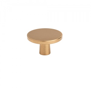 Brushed Brass Knob 42mm