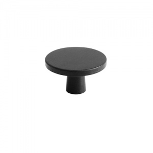 Brushed Matt Black Knob 42mm