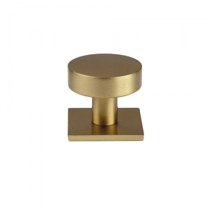 Brushed Satin Brass Knob 34mm