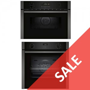 NEFF - Built-in Oven B3ACE4HG0B & Built-in Microwave Oven C1AMG84G0B Graphite-Grey Pack