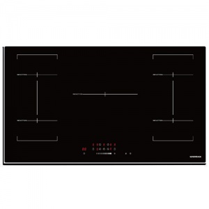 NORDMENDE - 5 x Zone Touch Control Induction Hob 2 x Bridge Zone Black Frameless 90CM