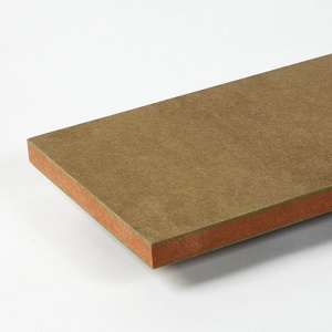 Moisture resistant and fire retardant MDF