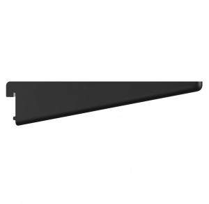 ROTHLEY - Shelving Bracket Matt Black Twin Slot 115MM