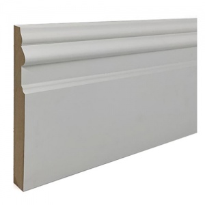 VICTORIAN - White Primed MR MDF Skirting 18mm x 180mm x 5.4M