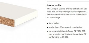 DUROPAL POSTFORMED - Crystal White