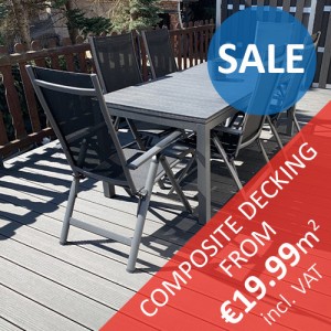 WPC CAPRI "Dove Grey” Colour - Composite Decking 3M
