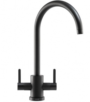 FRANKE - Krios J-Spout Slim Dual Lever Tap Matt Black