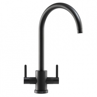 FRANKE - Krios J-Spout Slim Dual Lever Tap Matt Black