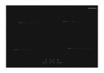 NORDMENDE - 78cm 4 x Zone Touch Control Induction Hob Black Framed
