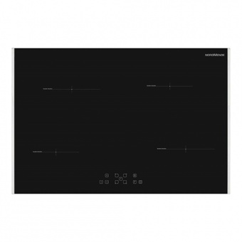 NORDMENDE - 78cm 4 x Zone Touch Control Induction Hob Black Framed