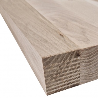 LUMBER TOP - Solid Wood Worktop Ash Short Staves 4.1M 40mm