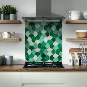 ALLOY SPLASHBACKS - Emerald Scallop Pietra